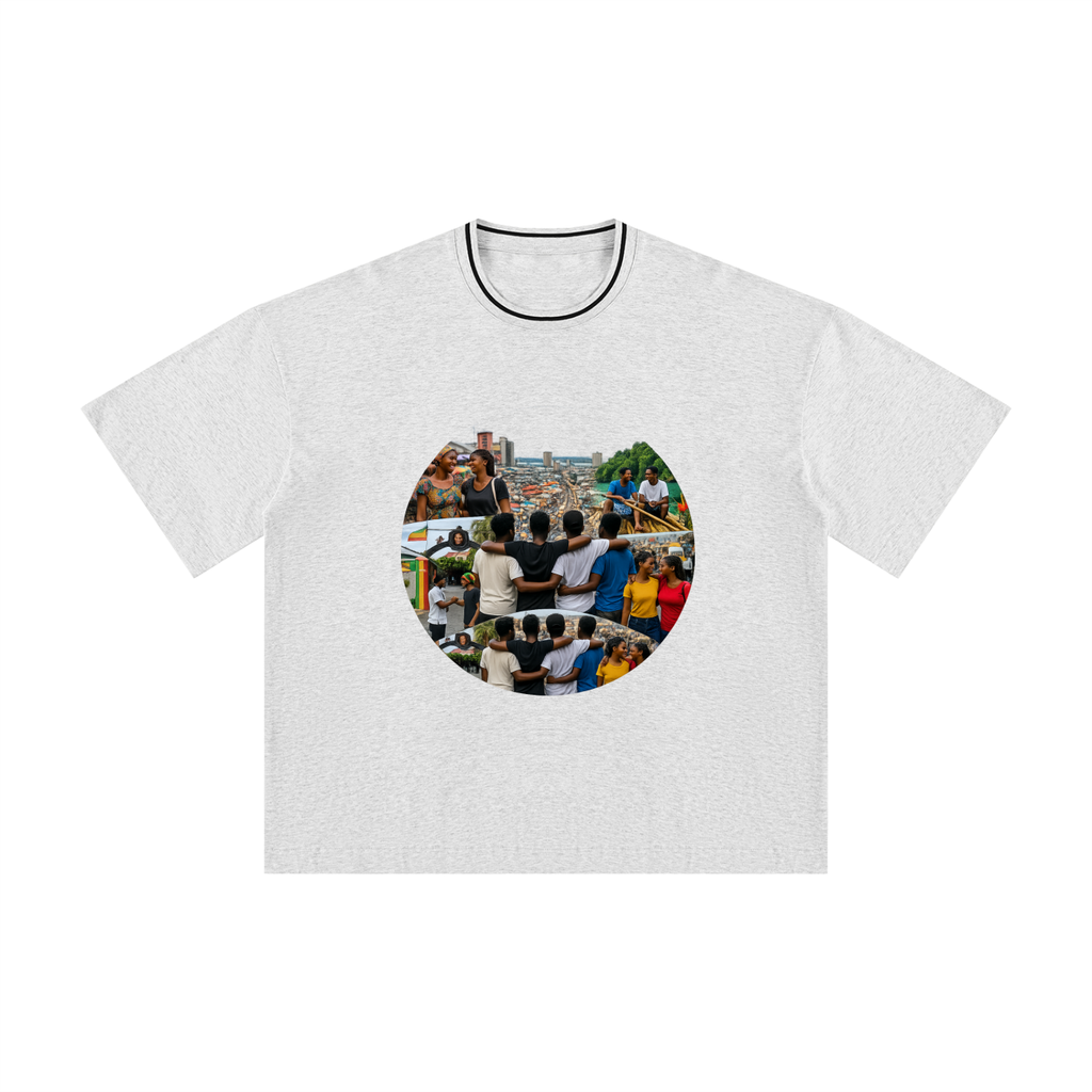 Unisex Boxy Ribbed T-Shirt