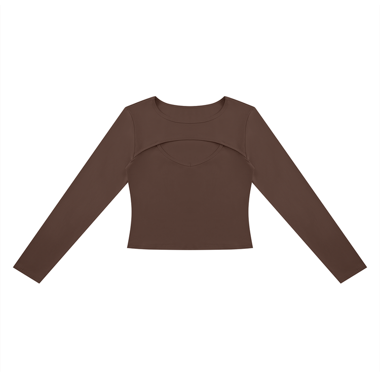 Women's Cutout Long Sleeve T-Shirt