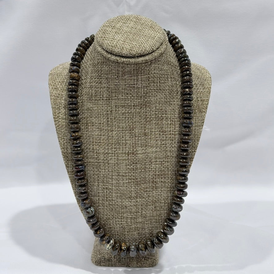 Smoky Obsidian Glow Necklace