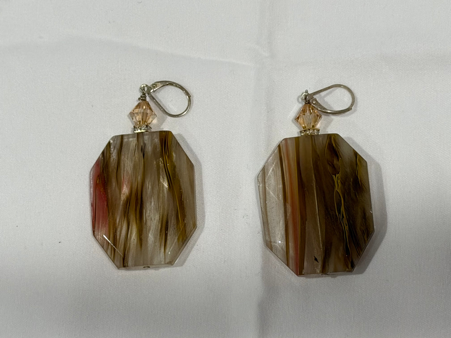 Classic Glow Glass Stone Earrings