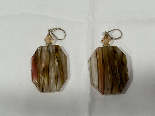 Classic Glow Glass Stone Earrings