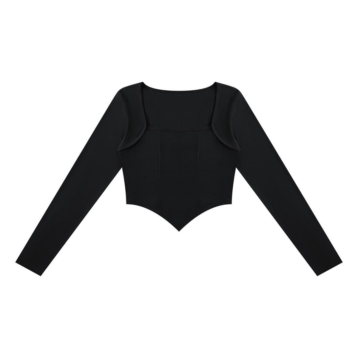 Women's Square Neck Cropped T-Shirt