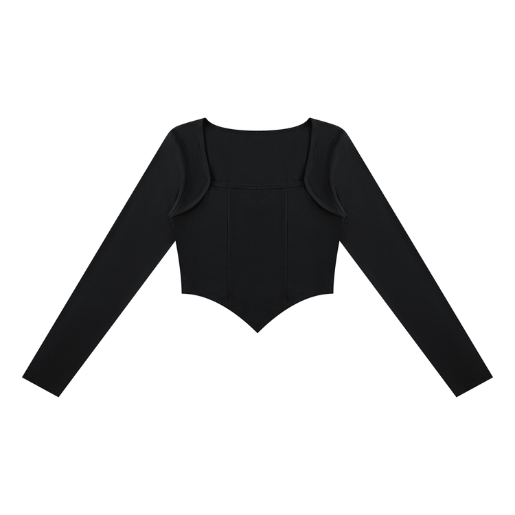 Women's Square Neck Cropped T-Shirt