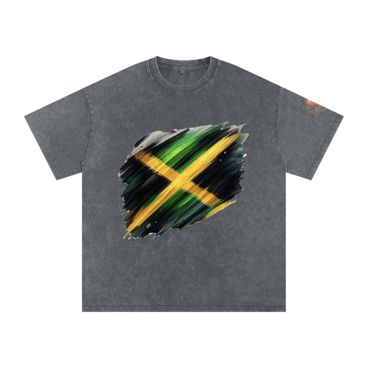 Snow Washed Oversized Cotton T-Shirt