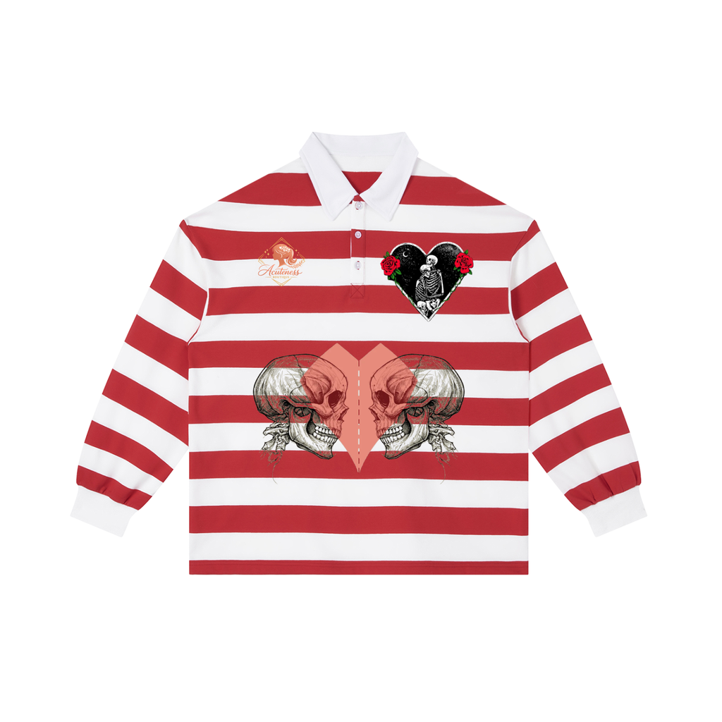 Color Block Stripe Polo Shirt