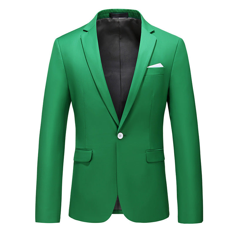 Mens Korean-style Slim-fit Business Suit Jacket