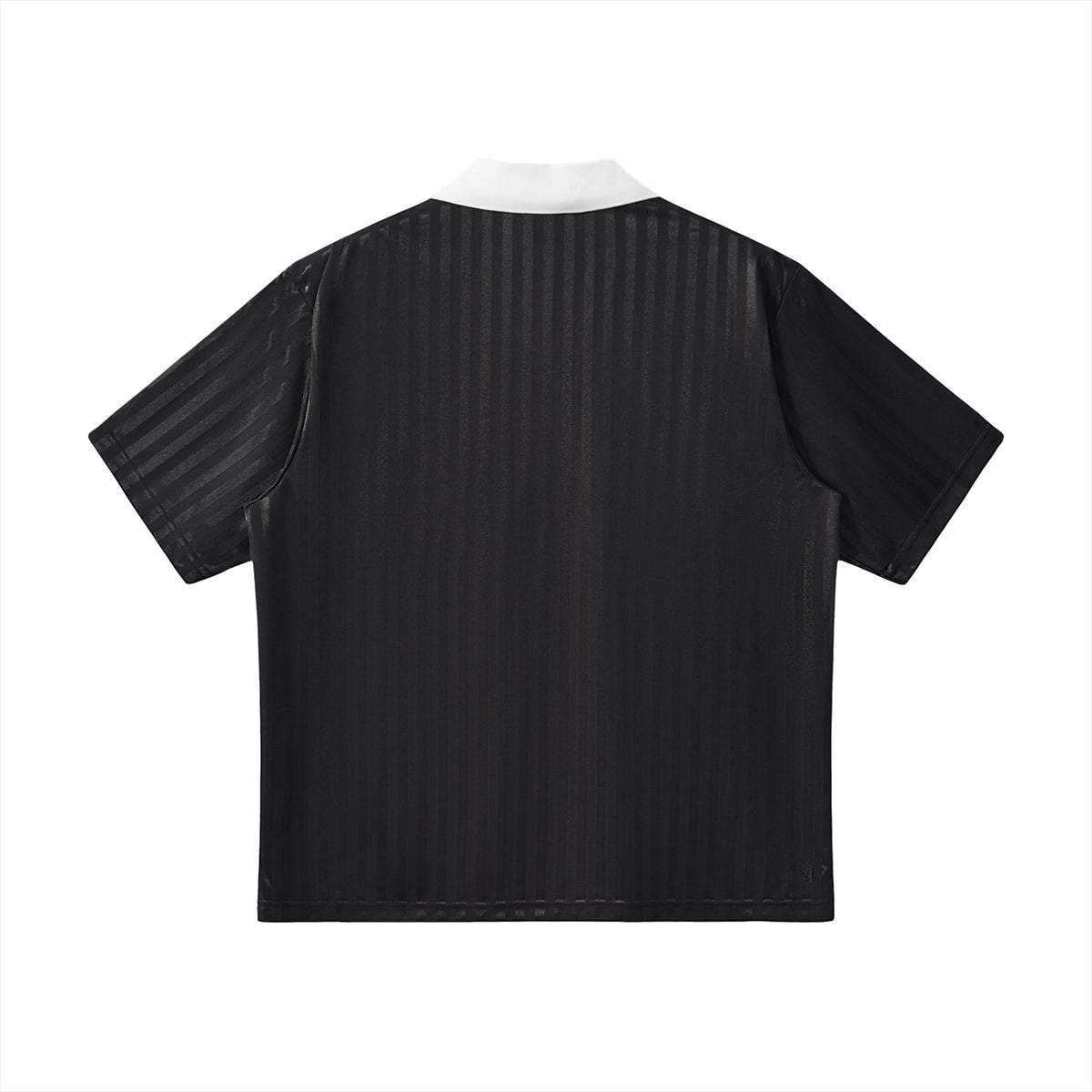 Contrast Collar Striped Soccer Jersey