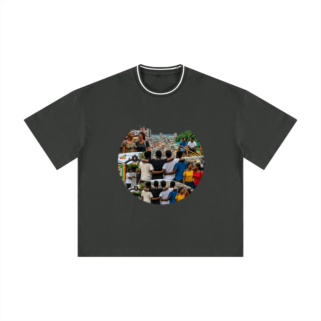 Unisex Boxy Ribbed T-Shirt
