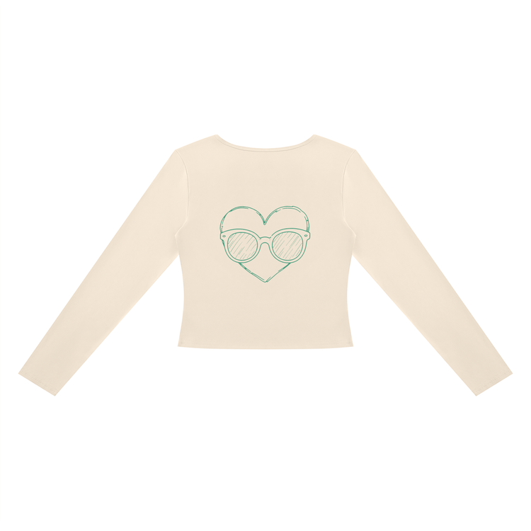 Women's Cutout Long Sleeve T-Shirt