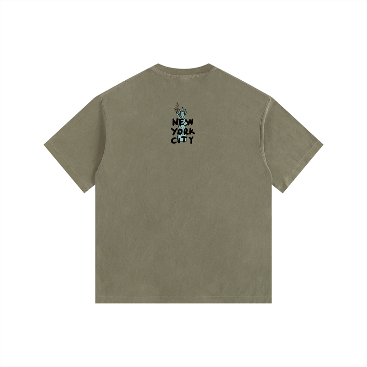 Vintage Washed Oversized Cotton T-Shirt