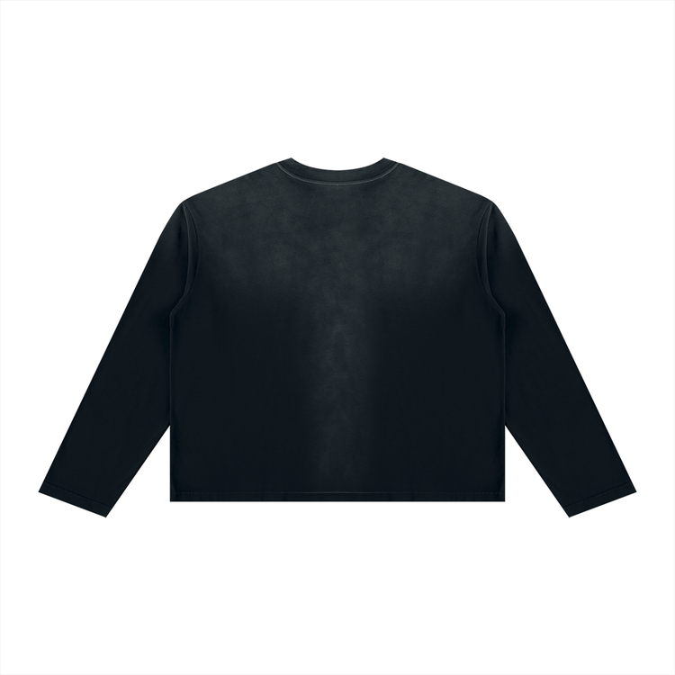 Unisex Sunfade Boxy Long Sleeve T-Shirt