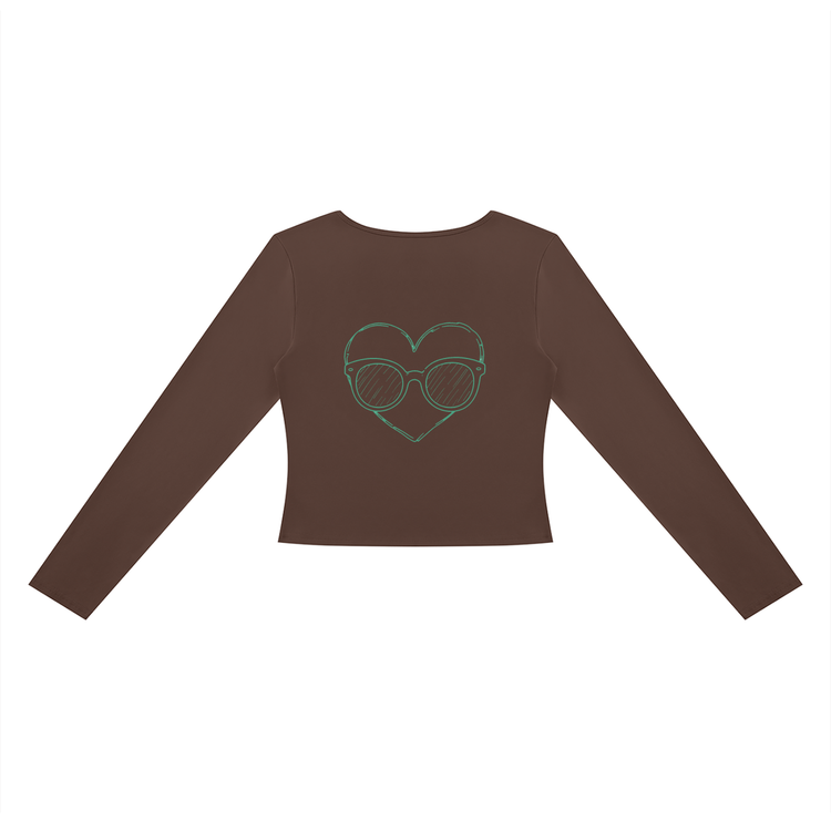 Women's Cutout Long Sleeve T-Shirt