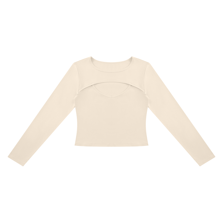 Women's Cutout Long Sleeve T-Shirt