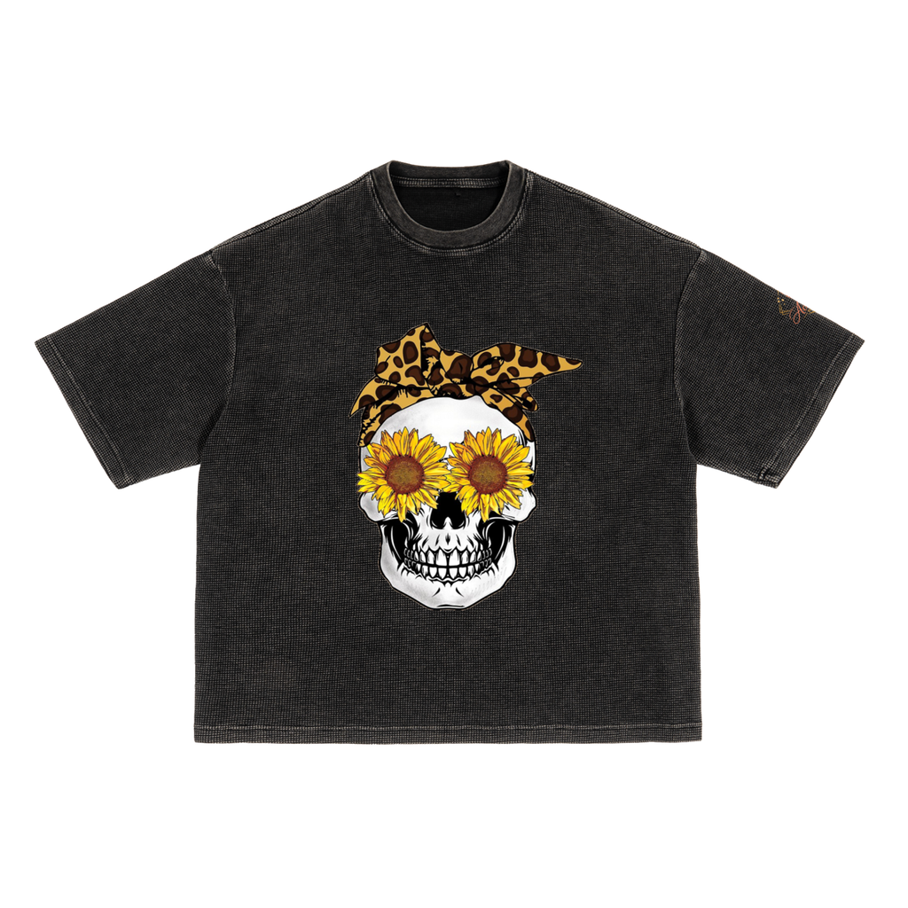 Textured Waffle Washed Boxy T-Shirt