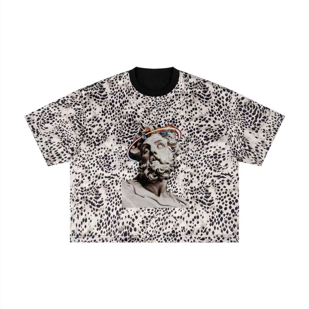 Unisex Leopard Print Boxy T-Shirt
