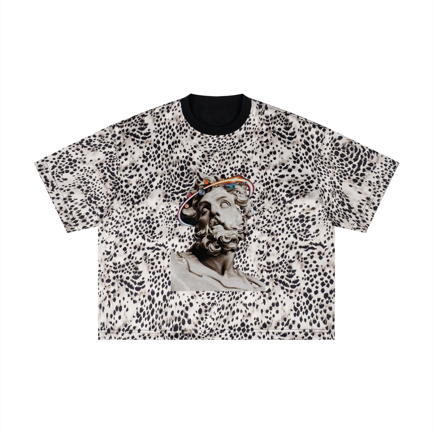 Unisex Leopard Print Boxy T-Shirt