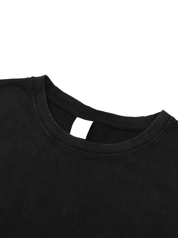 Snow Washed Raw-Hem Tank Top