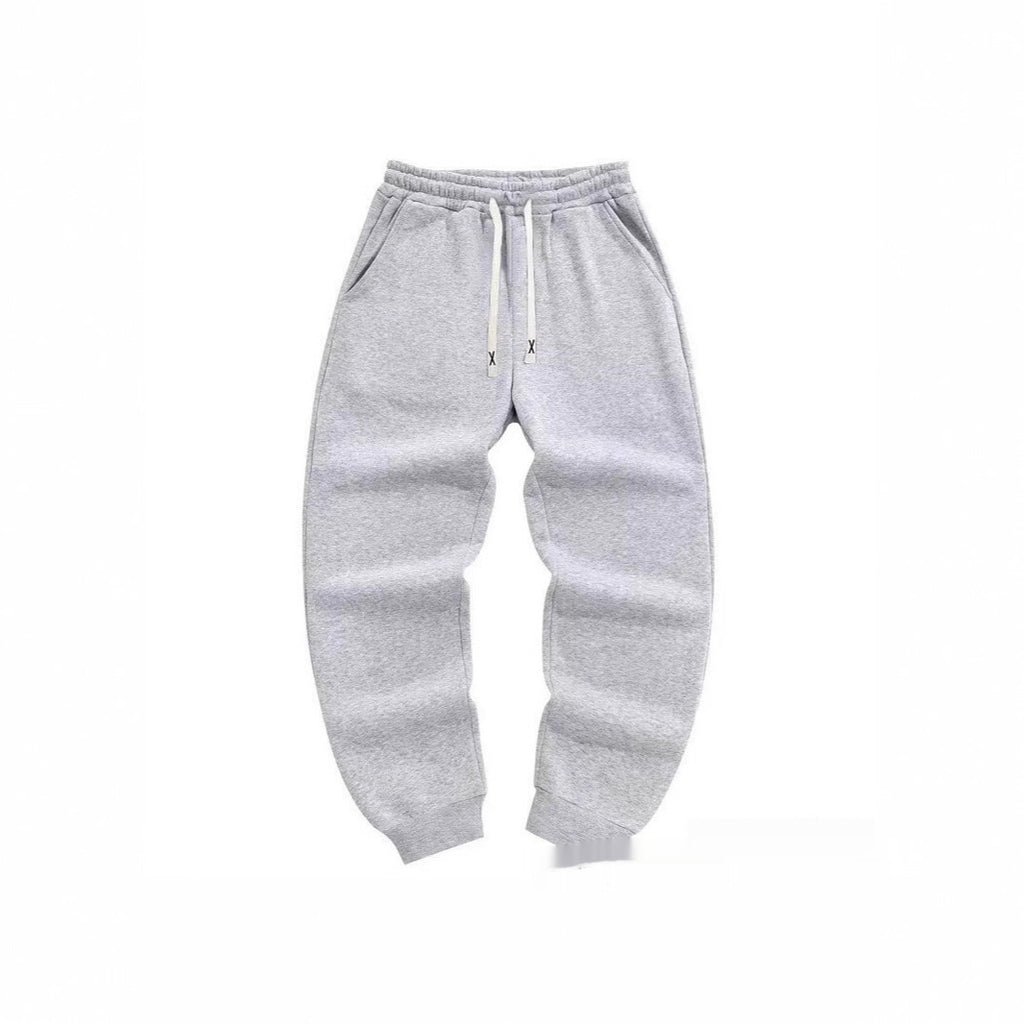 Casual Drawstring Ribbed Sweatpants Men's Pants