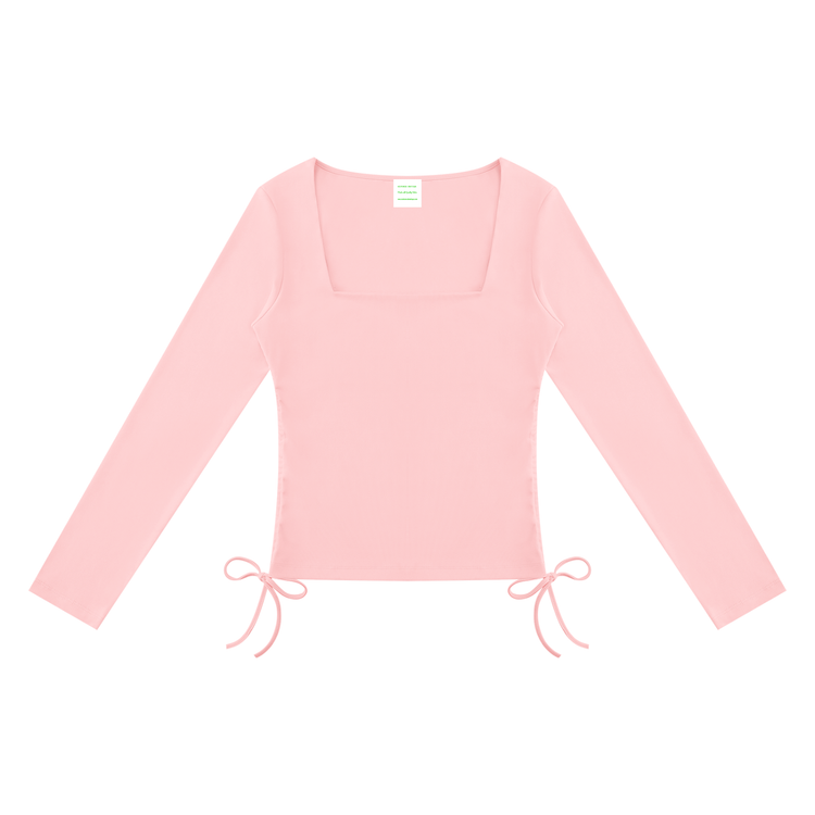 Women's Ruched Square Neck T-Shirt