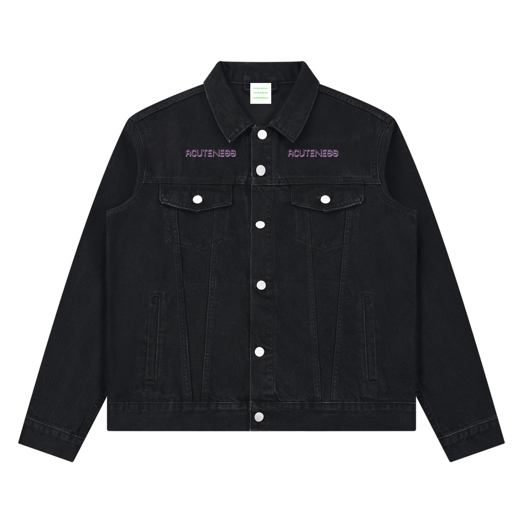 Unisex Vintage Wash Denim Jacket