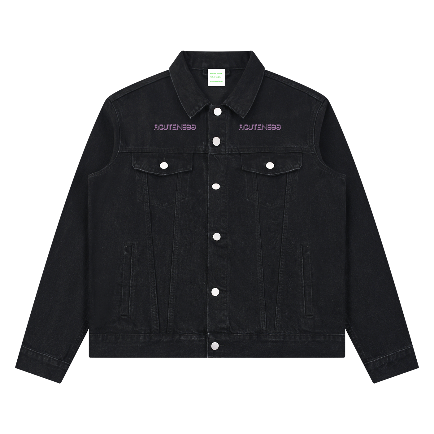 Unisex Vintage Wash Denim Jacket