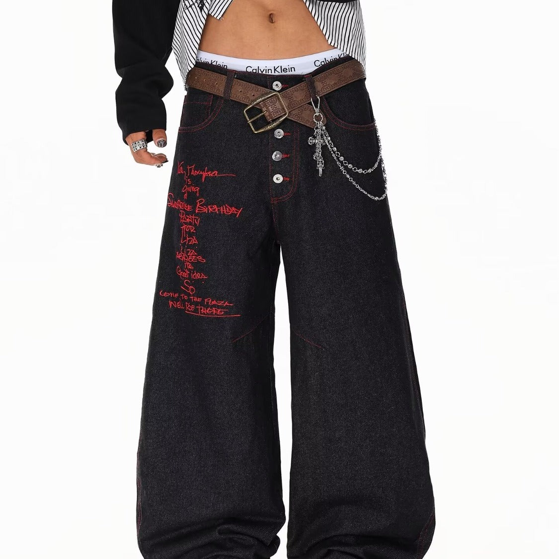 American-style High-street Machete Jeans For Men