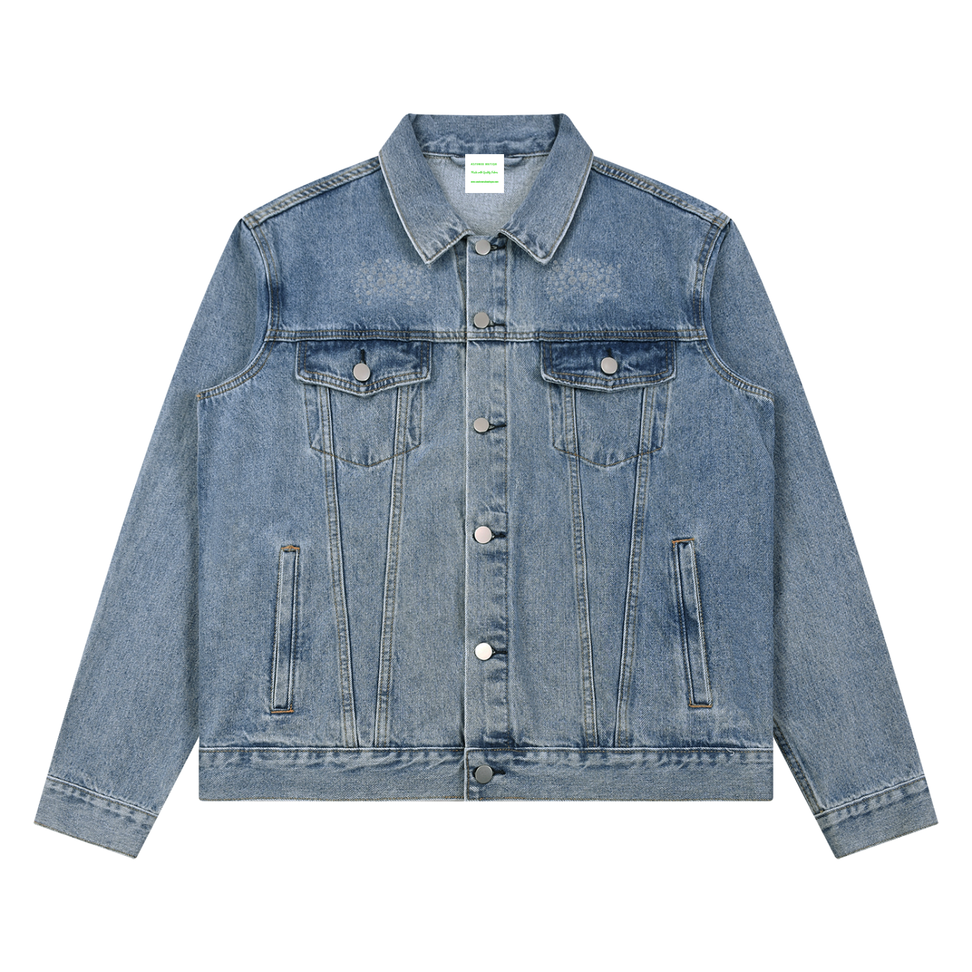 Unisex Vintage Wash Denim Jacket