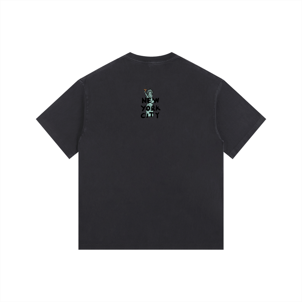 Vintage Washed Oversized Cotton T-Shirt
