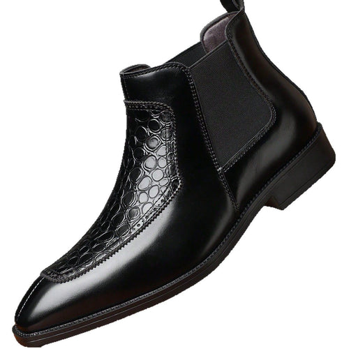Business Casual Mid-top Retro Men's Pointed Versatile Martin Boots