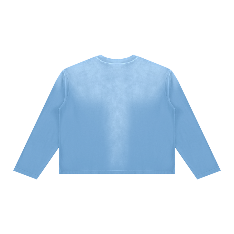 Unisex Sunfade Boxy Long Sleeve T-Shirt