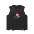 Snow Washed Raw-Hem Tank Top
