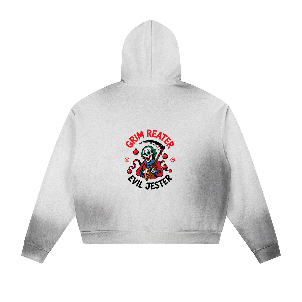 Sun Fade Frayed Raw Edge Fleece Zip Hoodie