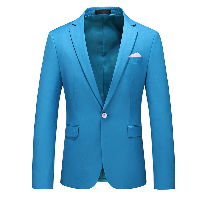 Mens Korean-style Slim-fit Business Suit Jacket