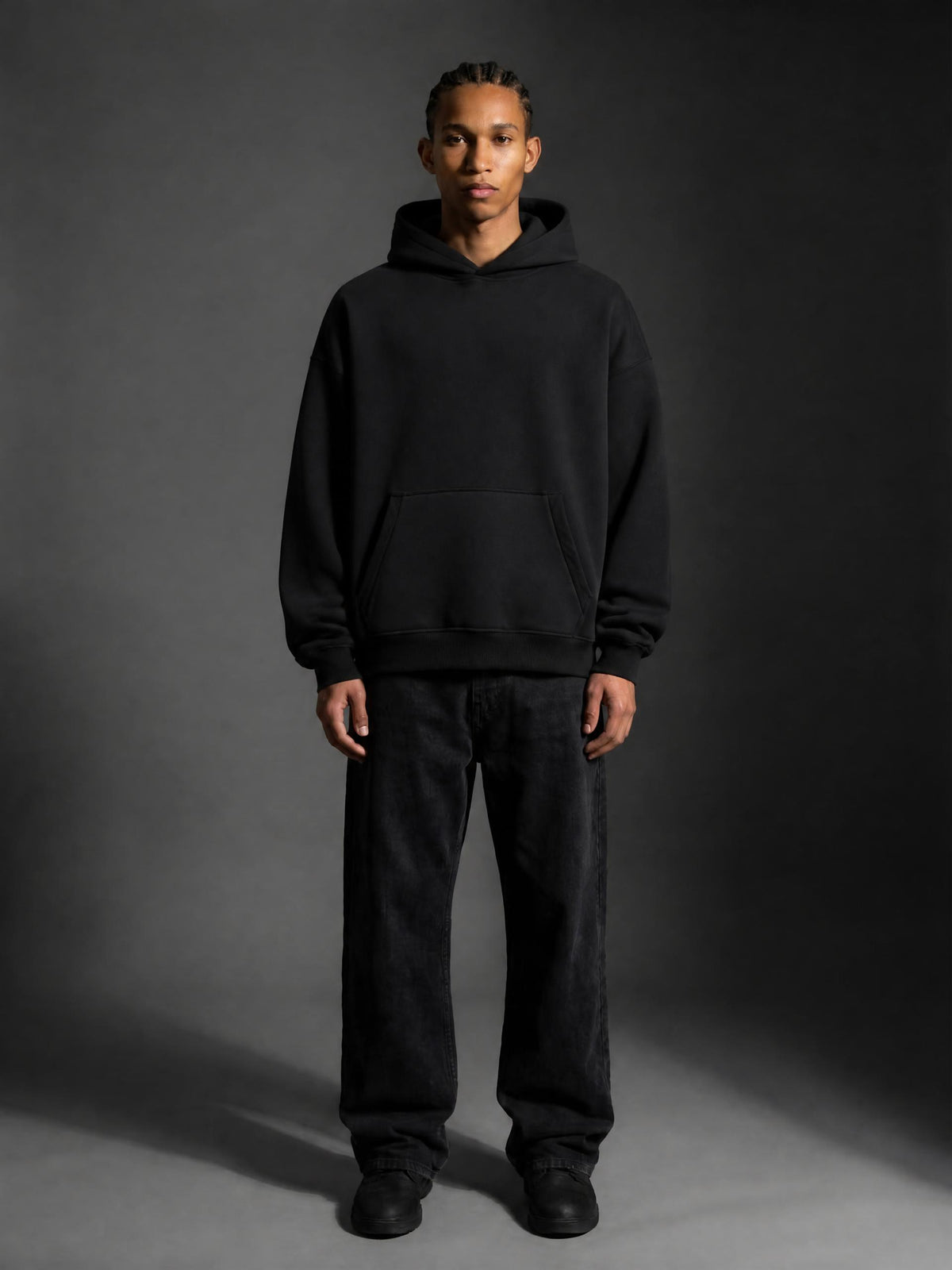 Essential Oversized Boxy Fit Fleece Hoodie
