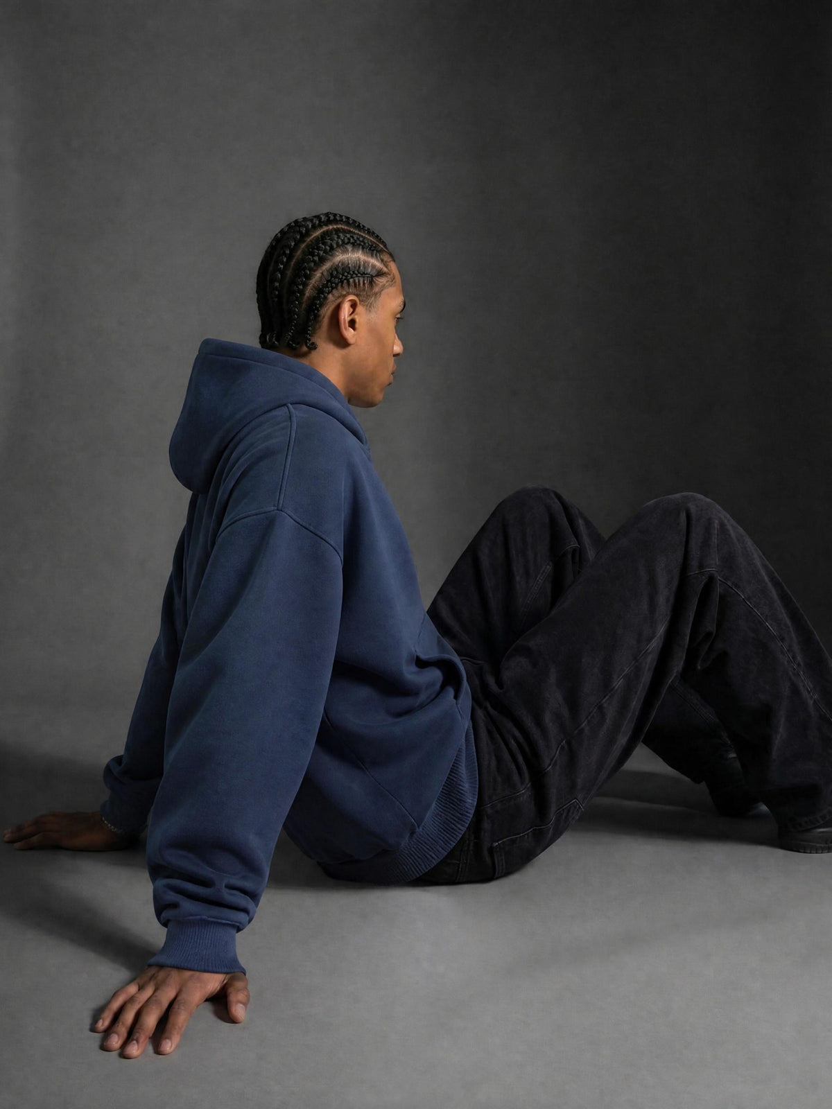 Essential Oversized Boxy Fit Fleece Hoodie