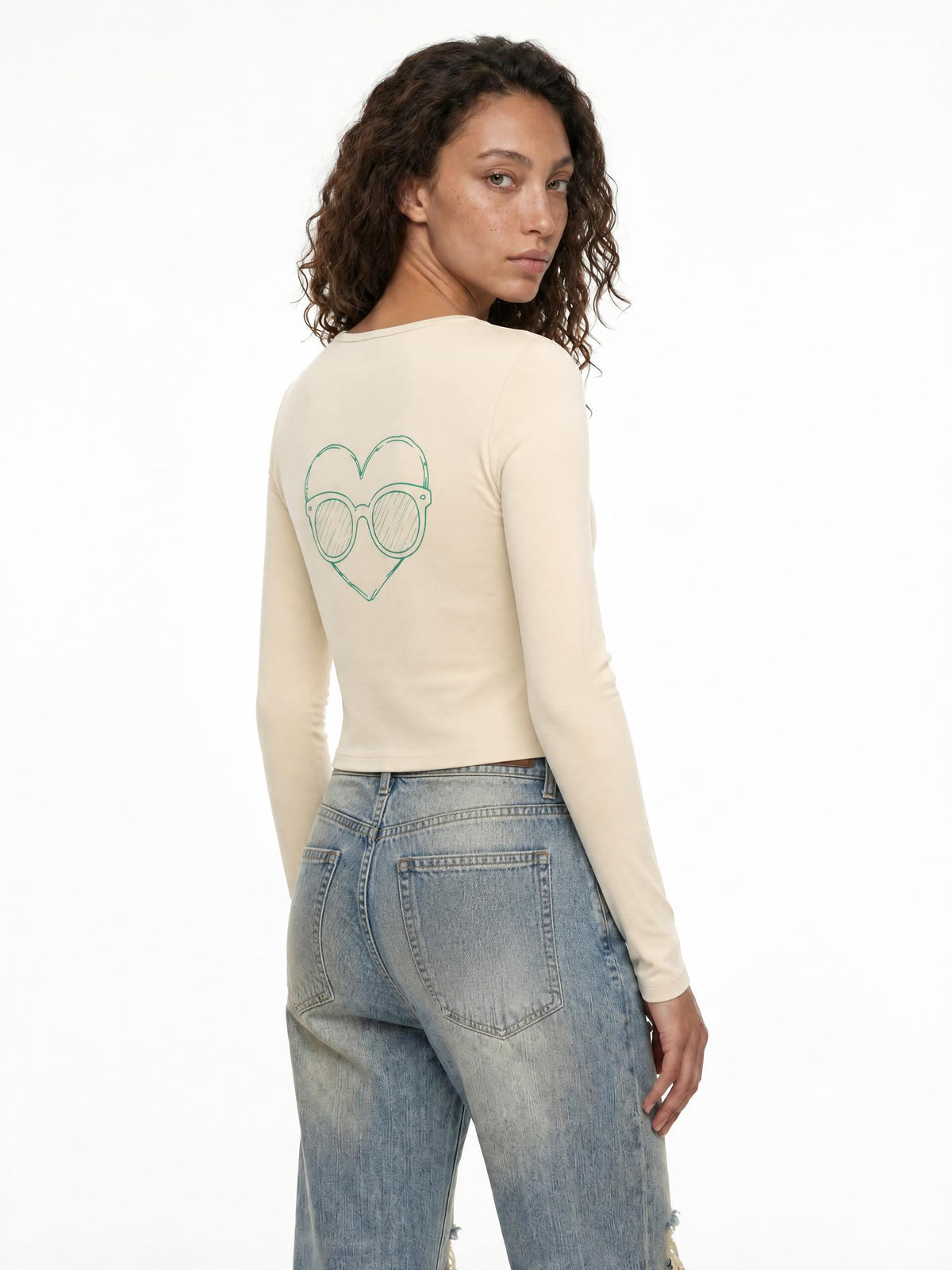 Women's Cutout Long Sleeve T-Shirt