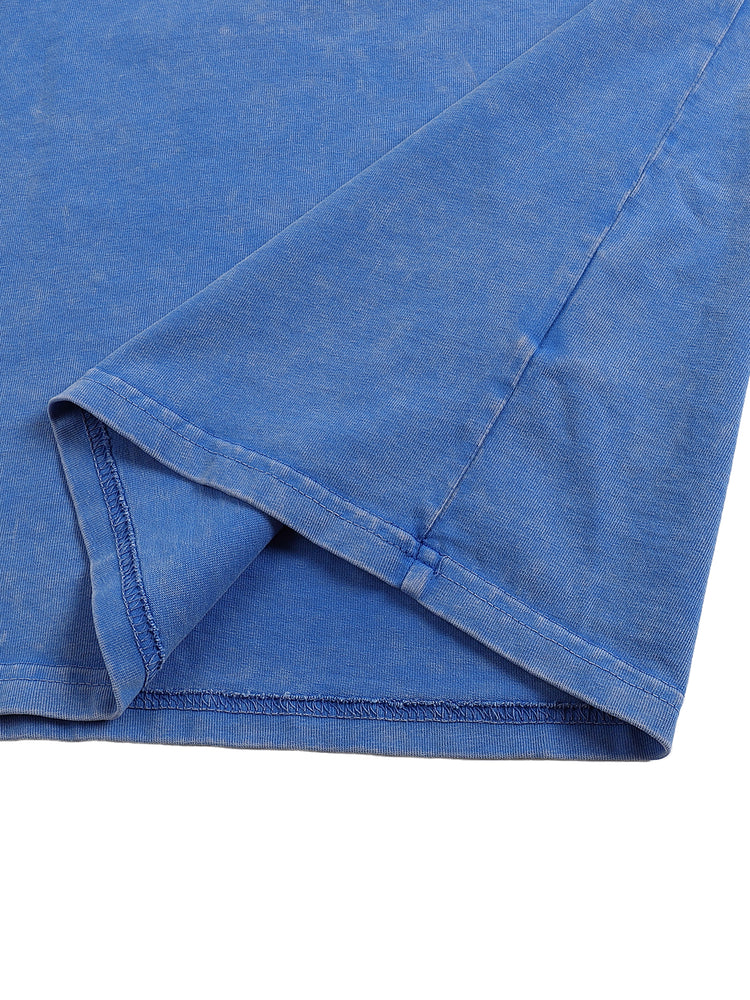 Snow Washed Oversized Cotton T-Shirt