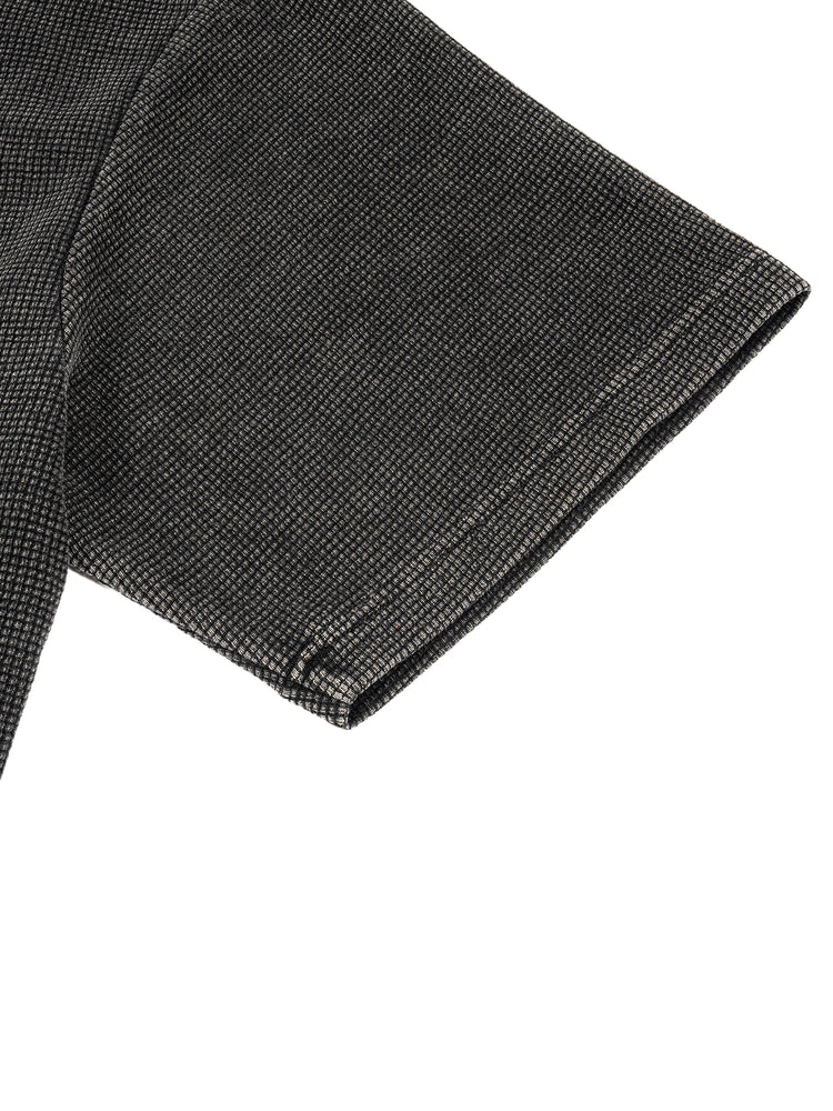 Textured Waffle Washed Boxy T-Shirt