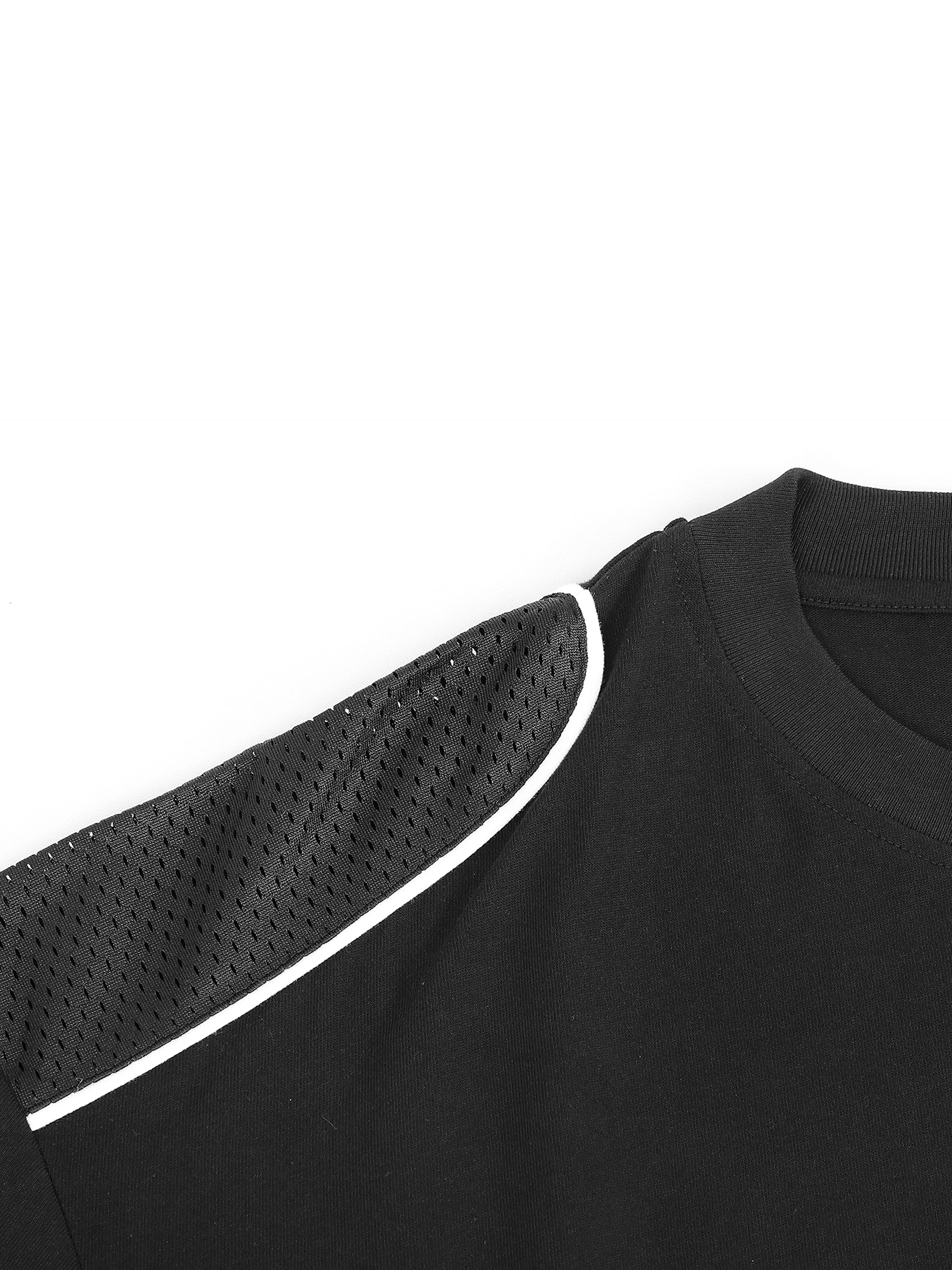 Contrast Piped Panel T-Shirt